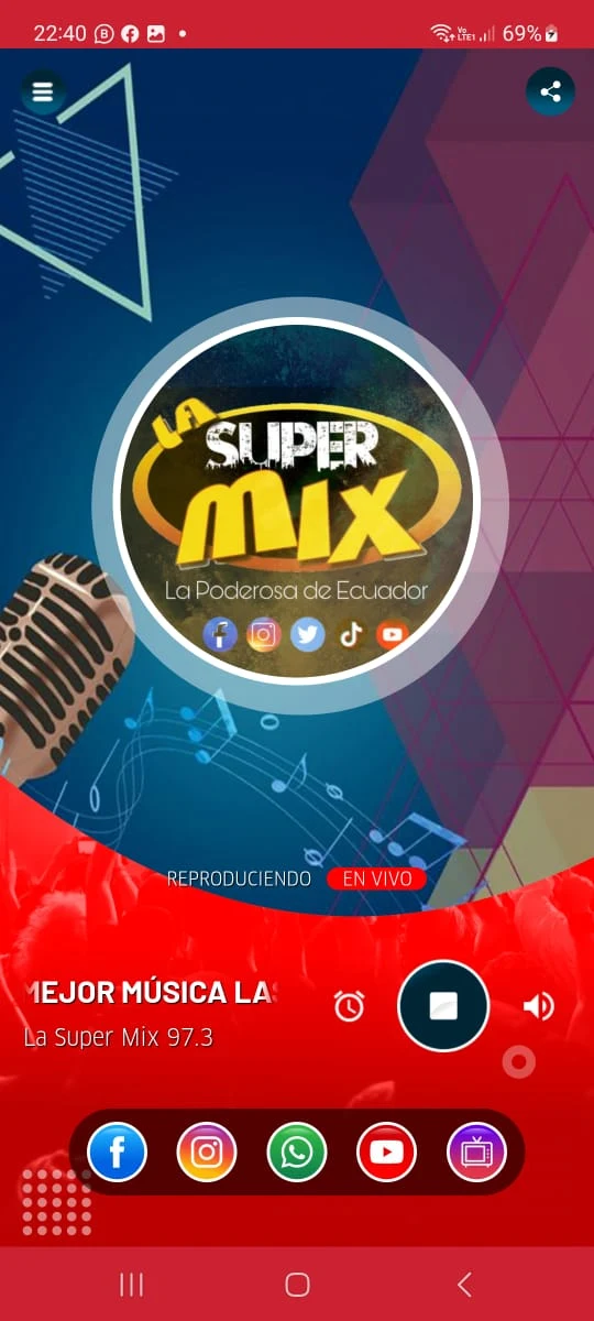 La Super Mix 97.3 screenshot